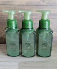 bath and body works white barn vanilla matcha latte gentle foaming hand soap x3