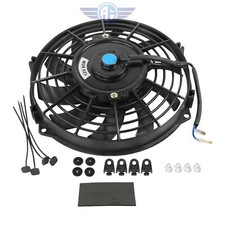 Universal Slim Fan Pushpull Electric Radiator Cooling Engine Kit 80w 9 Inch 12v