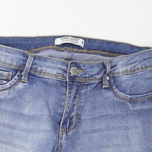 One Love Damenjeans blau Baumwolle Skinny Größe M L29 in normalem Knopf - Bild 4 von 12