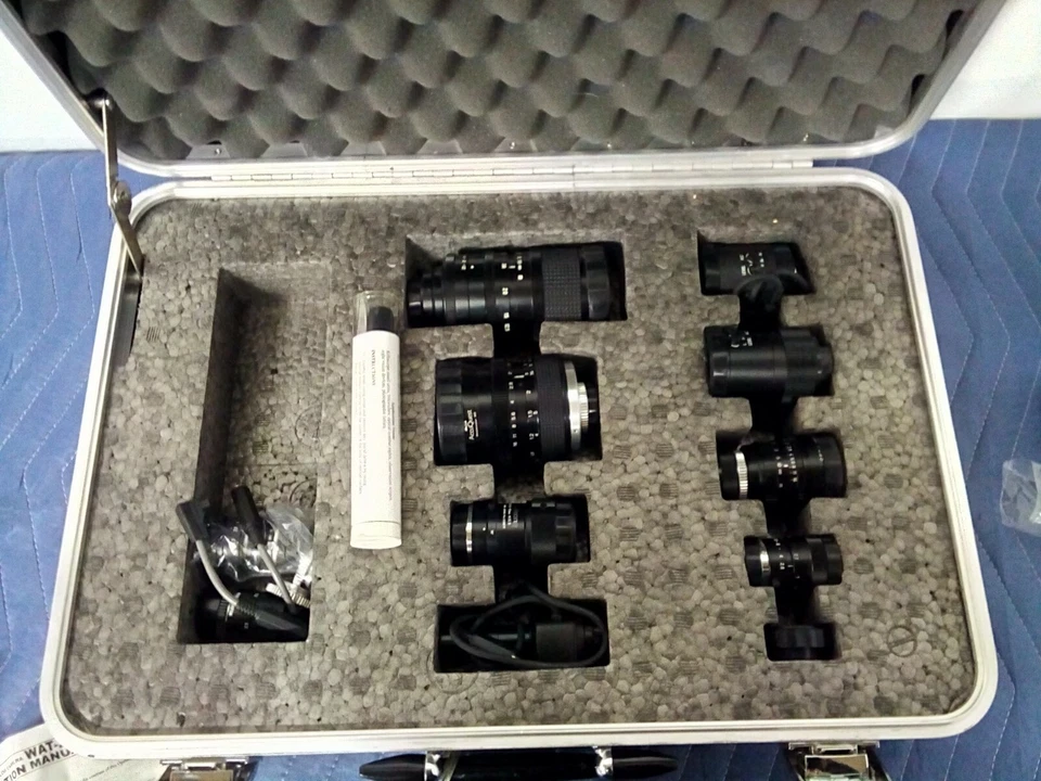 Watec WAT-221S & Genwac GW-902H Medical Image CCD Camera w/ NAVITAR TV Lens Set Foto 4 de 4