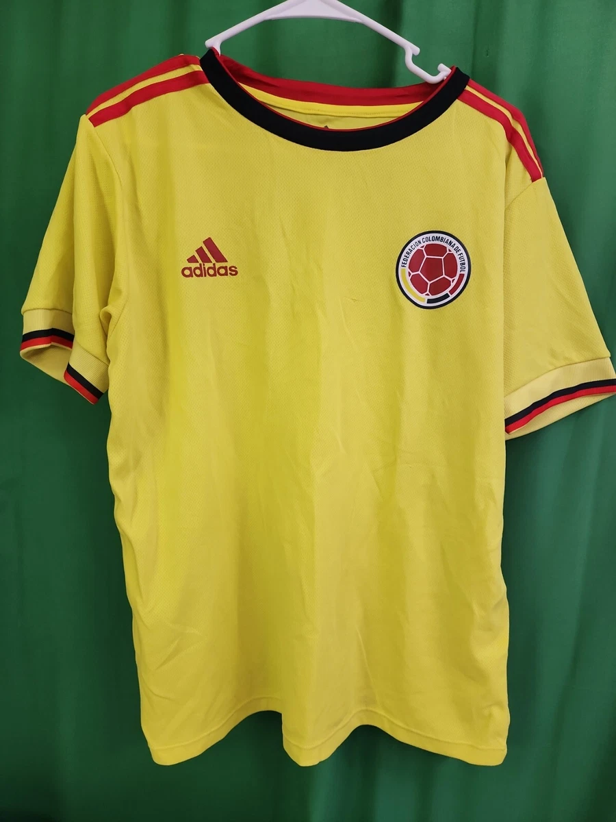 Adidas 2021 22 Colombia Home Jersey Yellow Men XL eBay