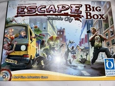 New Sealed Escape Zombie City Big Box Kickstarter Edition Board Game Queen Games