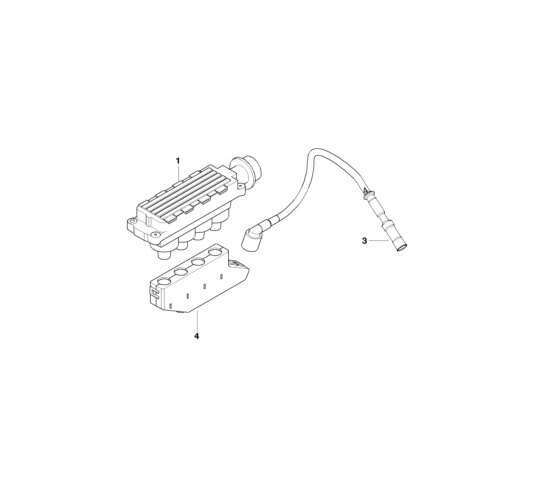 BMW Genuine Ignition Wire Cylinder 2 Replacement Spare Fits E46 12121709207