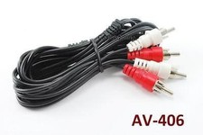 6ft 2-RCA Male to Male Audio Cable/Cord, CablesOnline AV-406