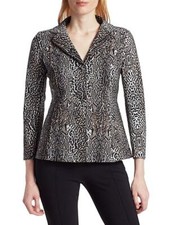 Chiara Boni La Petite Robe Womens Animal Print Blazer/jacket Sz 6/it 42 Nwt