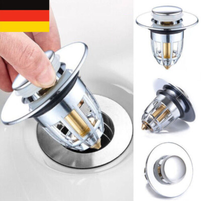 Wasserdicht Badezimmer Spüle-Stecker Stopper Waschbecken Kern Bounce Pop Up -DE