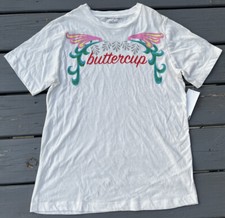 NEW Cynthia Rowley Ivory "Buttercup" 100% Cotton Made in USA Top Size L