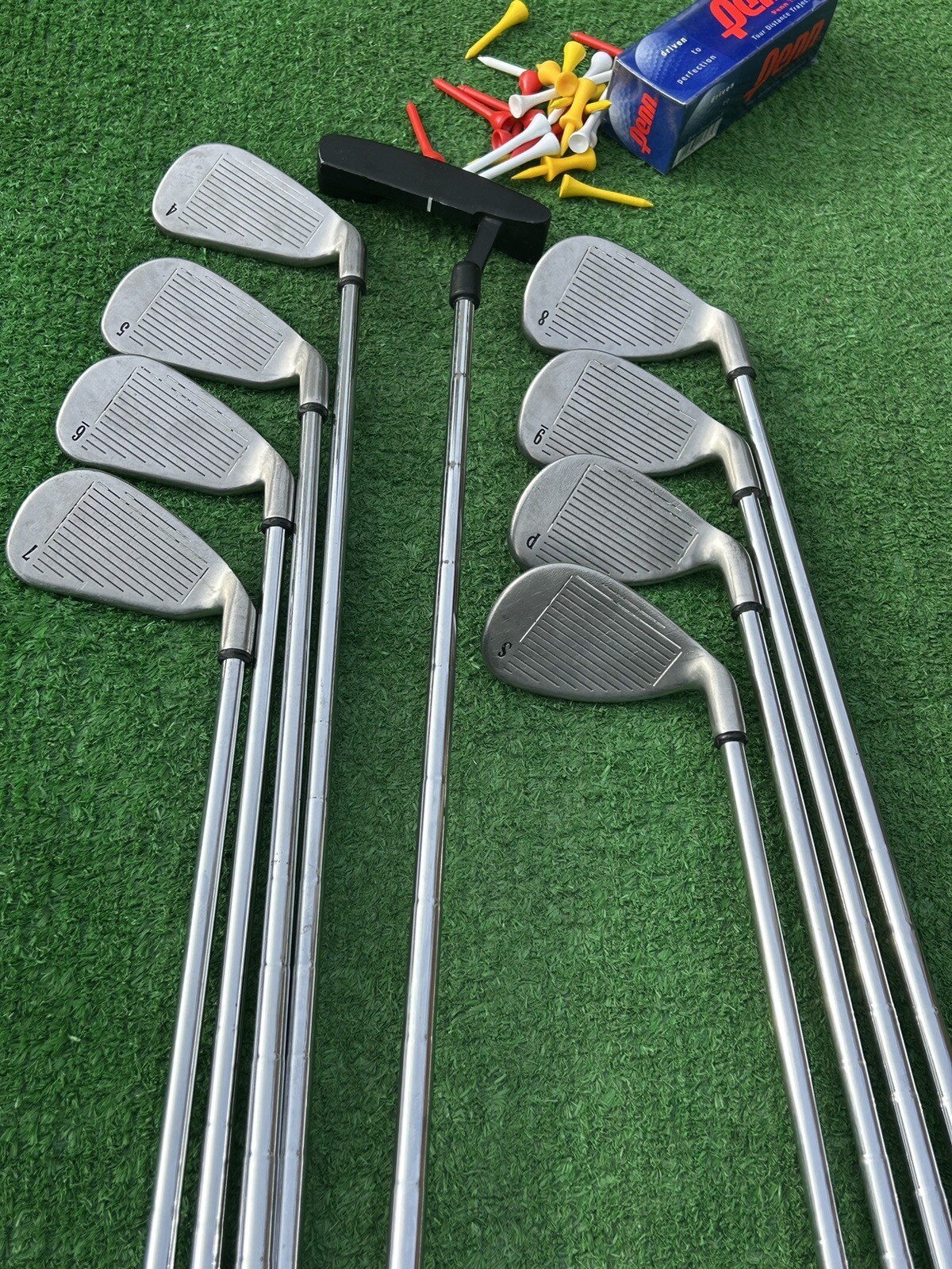 Men’s Left Hand Callaway Steelhead X14 Full Golf Club Set Irons Woods