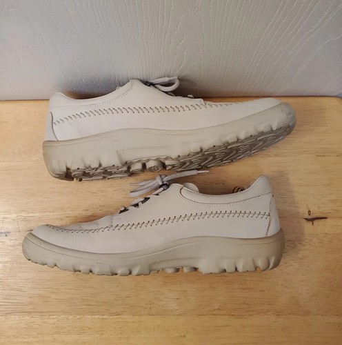 Bally Gulf Shoes Womens Size 9M Beige Golf Sneaker Leather Lace Up Athletic - Picture 7 of 24