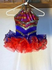Red  Purple Youth Tutu Dance Costumen For Ballet/Tap/Musical Theatre