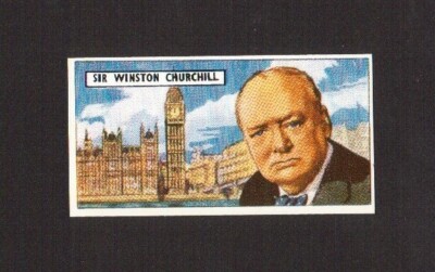 Sir Winston Churchill Prime Minister UK  Famous People 1960s British Tea Card