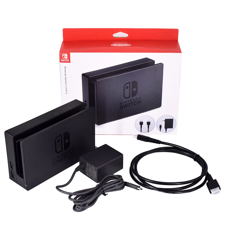Original Nintendo Switch Charging Dock + AC Adapter Power Cable + HDMI CABLE Set - Image 4 of 4
