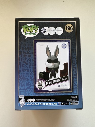 Funko pop #196 Bugs Bunny as Morpheus 100 WB NFT 1300 pcs.+ Protector - Imagen 2 de 6