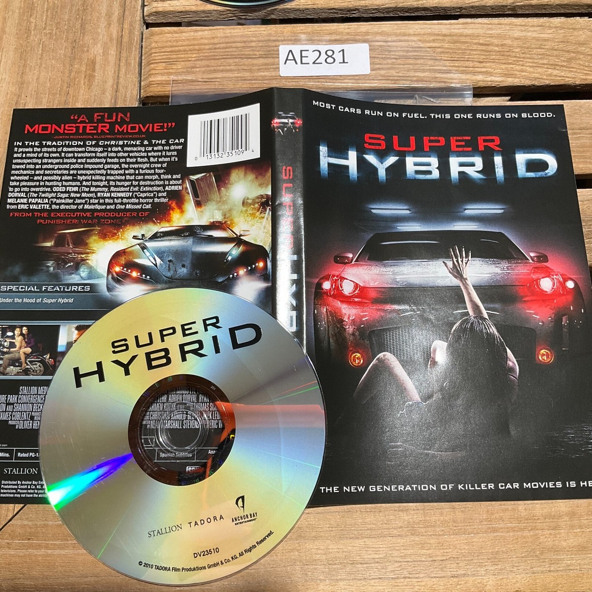 Super Hybrid (DVD, 2011) No Case No Tracking #AE281 13132351094|