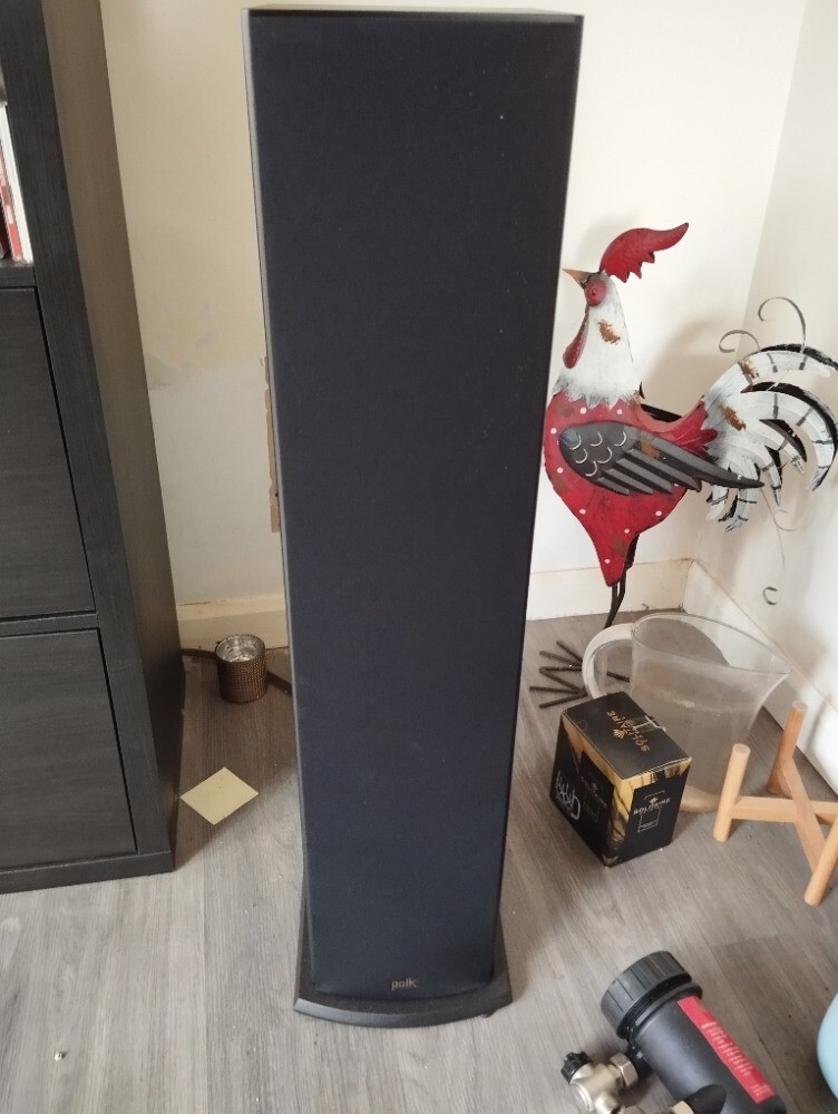 Polk T50 Floor Standing Speakers Black Ash (Pair). Excellent Unmarked