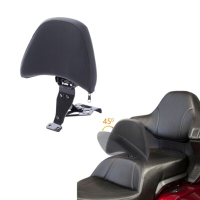 Driver Backrest Kit For Honda Goldwing GL1800 2018-2024 – Black PU Leather, Rotating Design