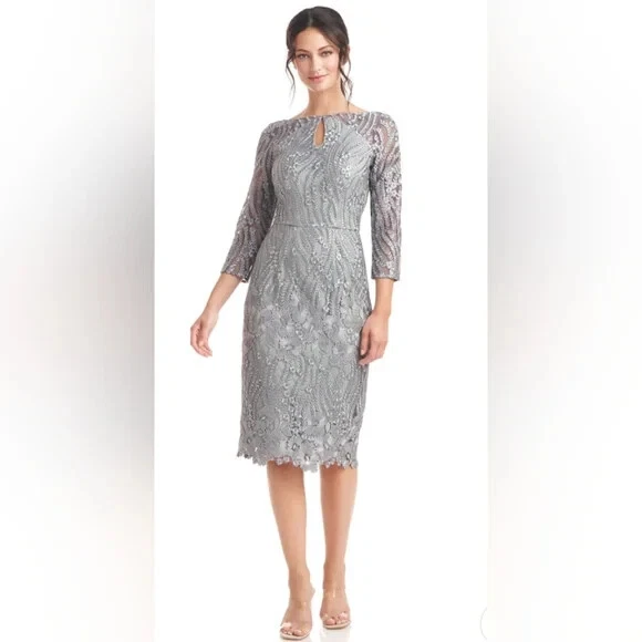Js collection high low illusion outlet gown