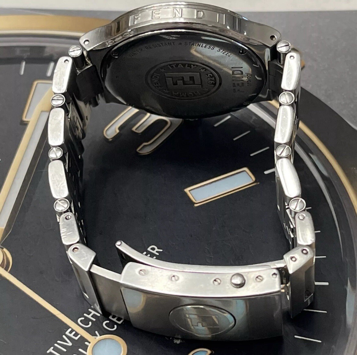 アナログ時計 FENDI Fendi Watches Men Steel Black/Silver F is Fendi | Fendi