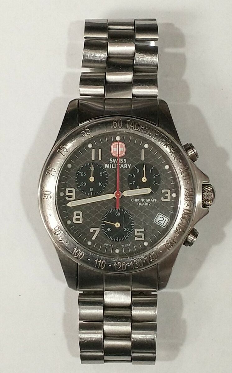 Vintage Swiss Military Chronograph Watch By Wenger NOT Vintage Swiss Military Chronograph Watch By Wenger NOT