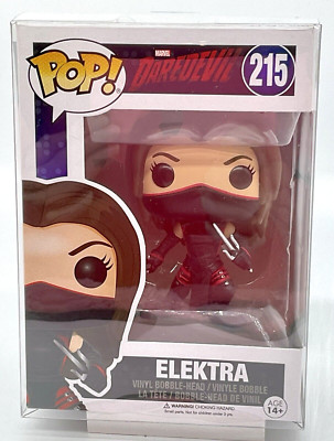 Elektra Pop #215 Marvel Daredevil Funko 2017 Vaulted Pop Protector