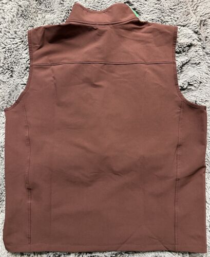 32 Degrees Vest Heat Men’s XL Red Collared Full Zip Tech Stretch, 3 Zip Pockets - Picture 3 of 12