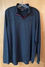 Spyder Base Layer Pullover Shirt 1/3 Zip Men's Black - Size L