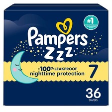 36ct Pampers Swaddlers Overnight Diapers - Size 7