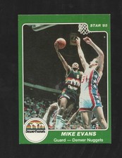 1984-85 Star BASKETBALL MIKE EVANS #140 MILWAUKEE BUCKS Basketball Card NM