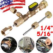 Hvac Ac Schrader Valve Core Remover Tool Dual Size 14 516 Port Installer