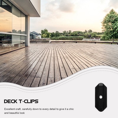 Wetterfeste T-Verbund Terrassenclips für Außenboden zur Reparatur (100 Stück)