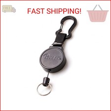 KEY-BAK MID6 Retractable Carabiner Keychain with 36" Retractable Cord, 6 oz. Ret
