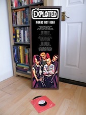 EXPLOITED PUNKS NOT DEAD POSTER,LYRIC SHEET