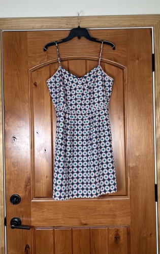 Vestido sin tirantes J Crew delicado retro estampado floral correa de espagueti para mujer talla 12” - Imagen 4 de 15
