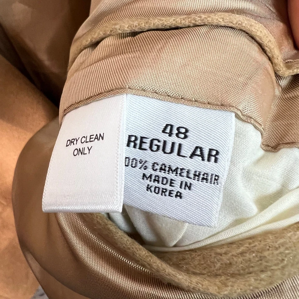 Chaqueta Blazer Joseph & Feiss Beige 100% Cabello Camel Para Hombre Talla 48 Regular Foto 4 de 4