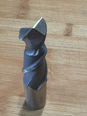 Accupro 3/4  HSS 3 Flute Square End Mill Weldon Flat Shank