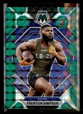 2023 Panini Mosaic #367 Trenton Simpson Green Mosaic