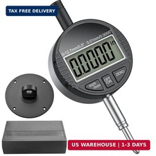 HDLNKAK Electronic Digital Dial Indicator Gauge 0-12.7mm/0.5" Inch/Metric Conver