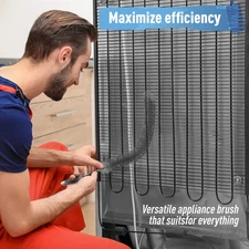 30 Inch Long Dryer Lint Brush Vent Cleaner | Heavy-Duty Flexible Radiator Bru...