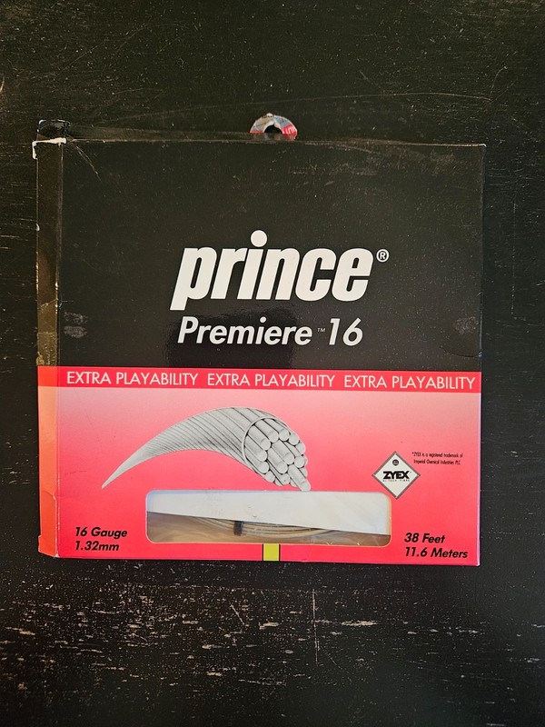 PRINCE PEMIERE 16 GAUGE TENNIS STRING SET, NEW, 38 FEET LONG