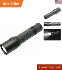 High-Performance 600 Lumen Tactical Flashlight with Tailcap Click Switch, Black