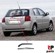 Für Toyota Corolla E12 2002 - 2007 Neu Hinten Scheibenwischer Arm mit Klinge