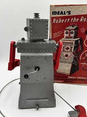 1950's Ideal Robert The Robot - Missing Top Piece - Rusted Bottom