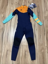 HURLEY KIDS ADVANTAGE 3/2MM FULLSUIT Wetsuits Blue/Orange Size 8 - NEW