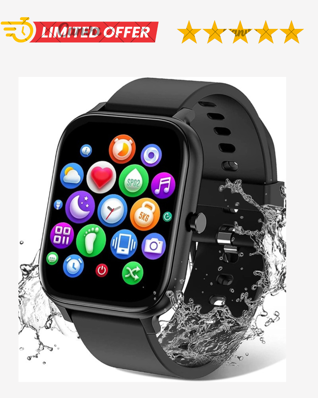 Smart Watch for Men Women Compatible with Iphone Samsung Android Phone 1.83 Inch