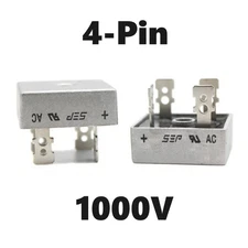 5x Diode Bridge Rectifier 1000V 4-Pin AC-DC Single Phase Metal 15A/25A/35A/50A