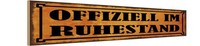 Holzschild 10X46 Cm Ofiziell Im Ruhestand Deko Geschenk Holz Schild