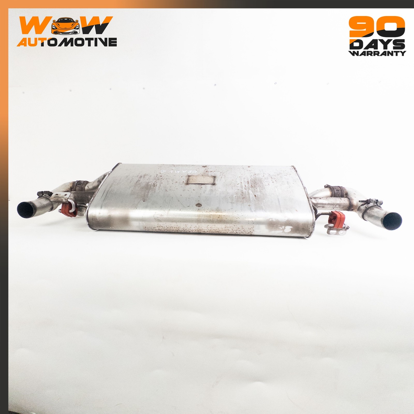 06-16 ASTON MARTIN V8 VANTAGE 4.3L REAR EXHAUST SYSTEM MUFFLER ASSEMBLY OEM