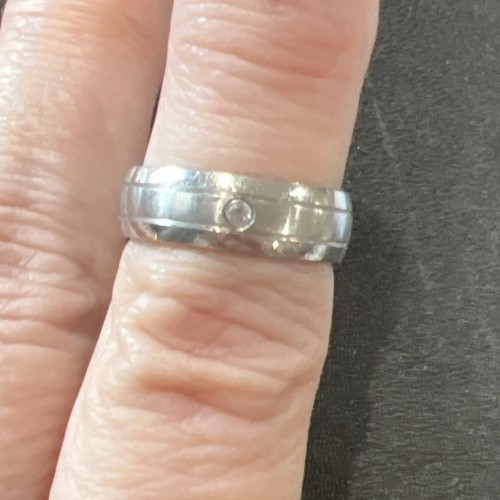Band Ring Size 7 Single Stone - Picture 12 of 14