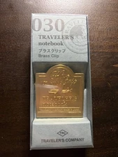 Traveler's Company Brass Clip Have a Nice Trip Brand NEW!