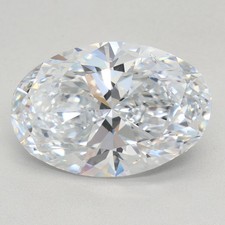 3.01ct Oval Lab Grown Loose Diamond GIA Certified E/SI1 + Free Ring (3455528967) 1888.74 per carat